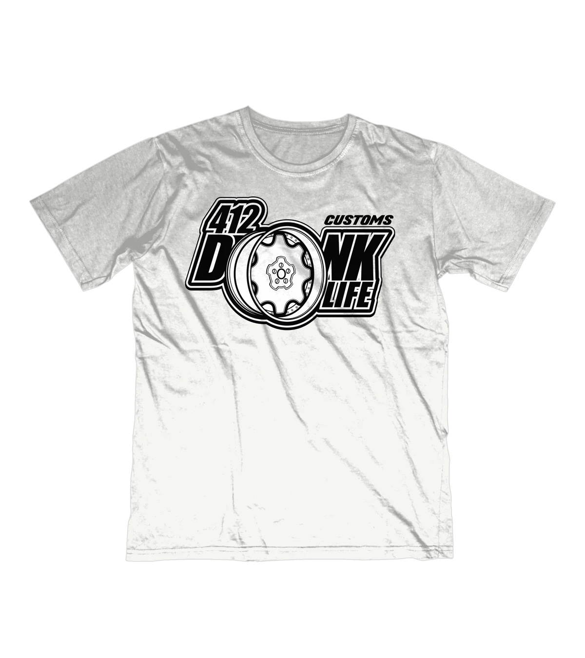412 DonkLife Customs Logo Tee Black on White